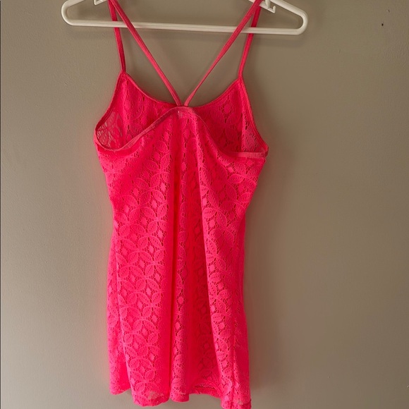 SO Vibrant Pink Lace Dress - Picture 5 of 11